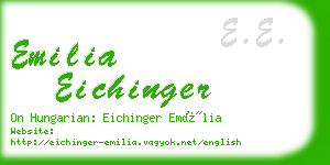 emilia eichinger business card